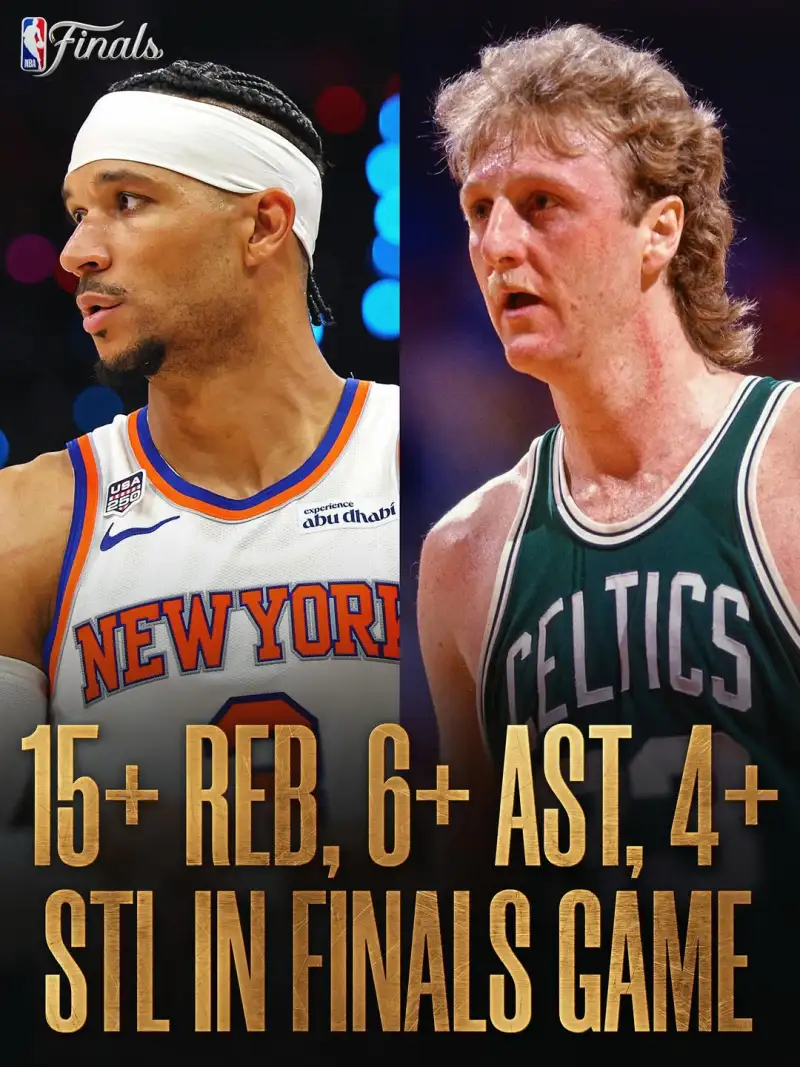 2026世界杯投注-NBA官方：哈特总决赛单场15板4断6助攻，伯德后历史第二人
